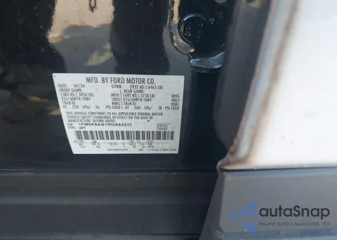 2024 Ford Police Interceptor from USA, damaged, VIN 1FM5K8AB1RGA82433